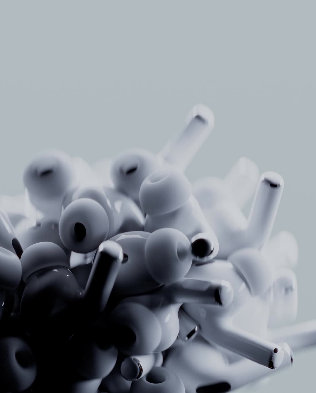 Tangled chrome tubes